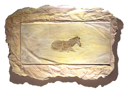 Bild Liegendes Zebra von Uli Aschenborn